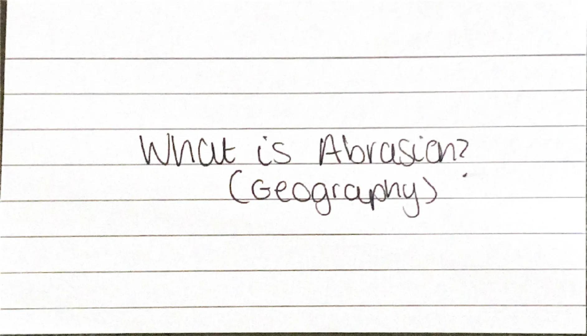 What is Hydraulic
Action?
Geography A Sheer power of water
smashes agais rist the
riverbanks.
Air gets trapped in the
cracks of the rocks, m