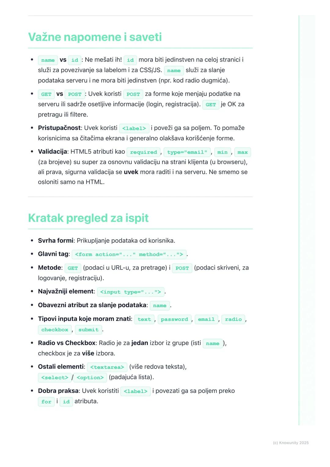 # HTML-forme

Uvod u HTML forme

HTML forme (obrasci) su ključni deo interaktivnih veb stranica. Služe za
prikupljanje podataka od korisnika