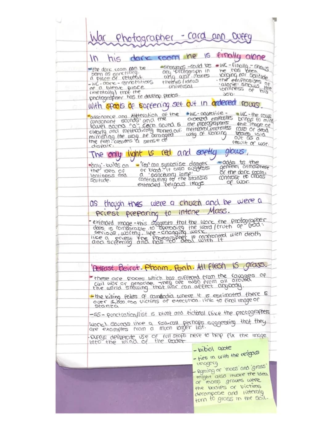 War Photographer Poem by Carol Ann Duffy: Summary & Analysis