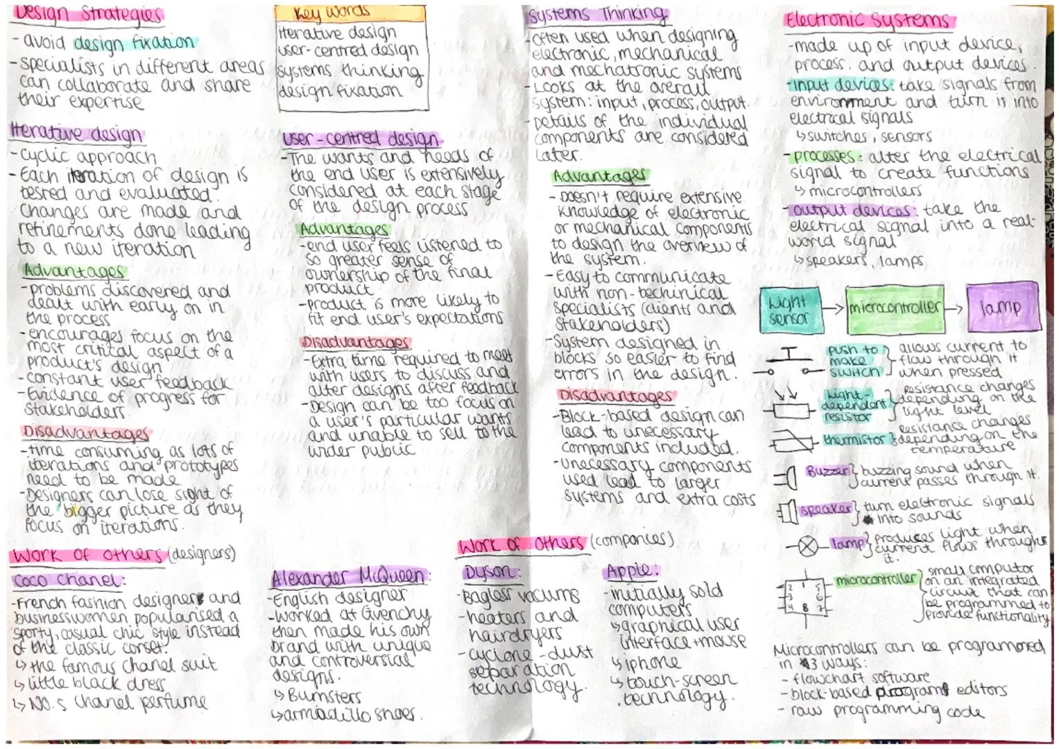 Design Strategies
-avoid design fixation
-specialists in different areas systems thinking
can collaborate and share
design fixation
their ex