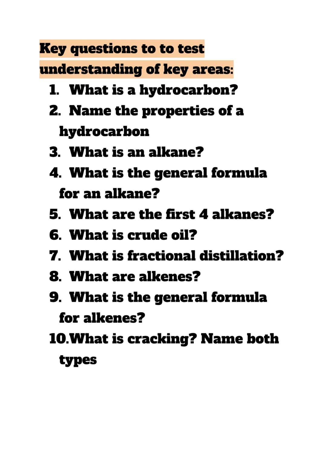 Organic chemistry
Key ideas
1.Hydrocarbons
2.Alkanes
3.Alkenes
4.Fractional Distillation+crude oil
What is a hydrocarbon?
A hydrocarbon is a