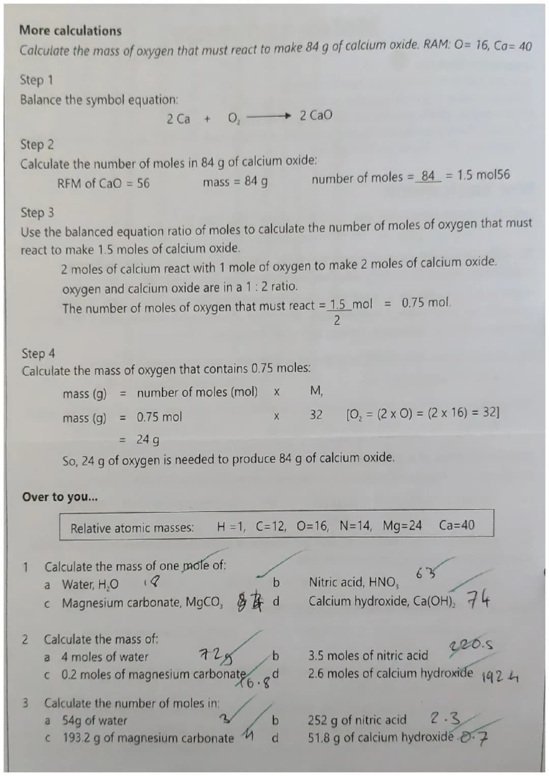 Calculate the relative formula mass of the following substances.
38
19719
Relative Formula Mass
1 F₂...
2 H₂SO.....
3 Al₂O,
4 CUCO,.
5 NH.NO