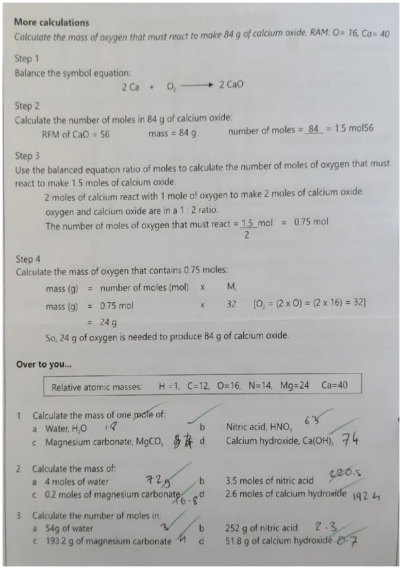 Calculate the relative formula mass of the following substances.
38
19719
Relative Formula Mass
1 F₂...
2 H₂SO.....
3 Al₂O,
4 CUCO,.
5 NH.NO