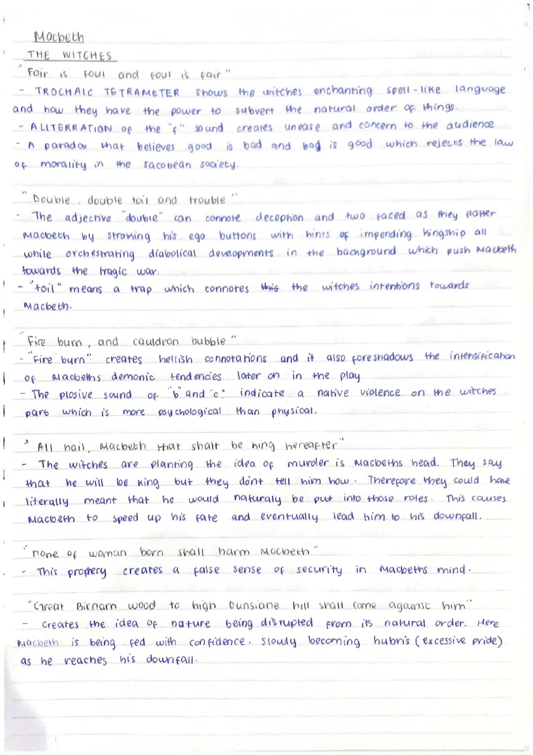 Macbeth: Character quotes with analysis 