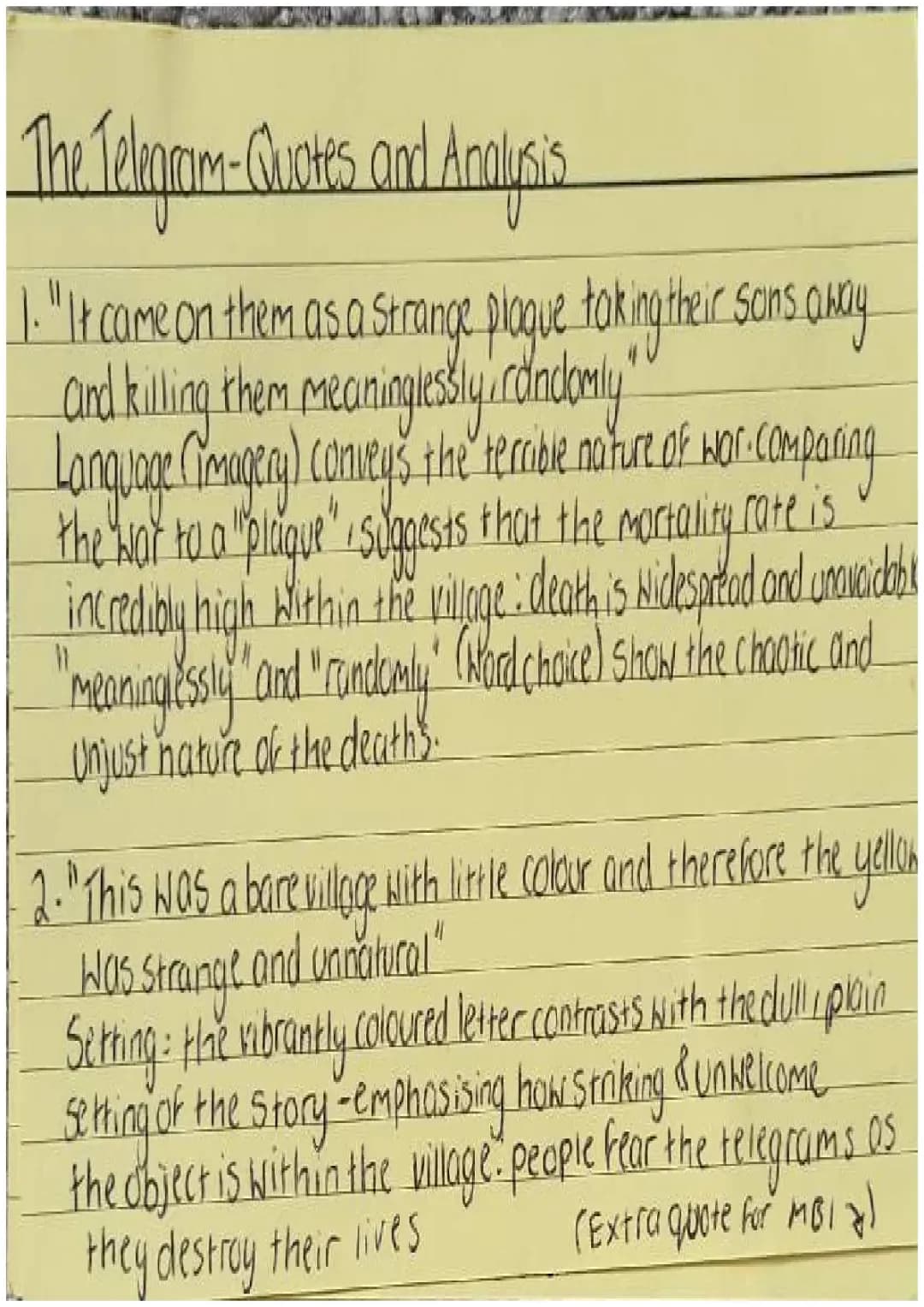 The Telegram by Iain Crichton Smith: Quotes, Analysis, and Questions - PDF Included