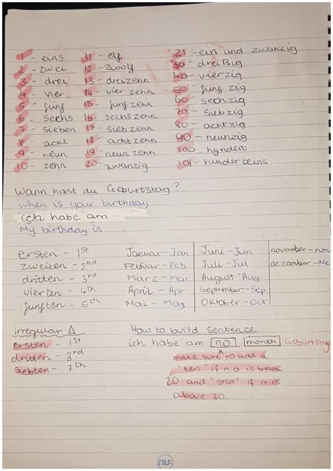 - - - - - - - - - - - -
a
A
Deutsch
Hello Hallo
good moming /evening / night - guten morgen
bis später 1 auf wiedersehen- see you later / by