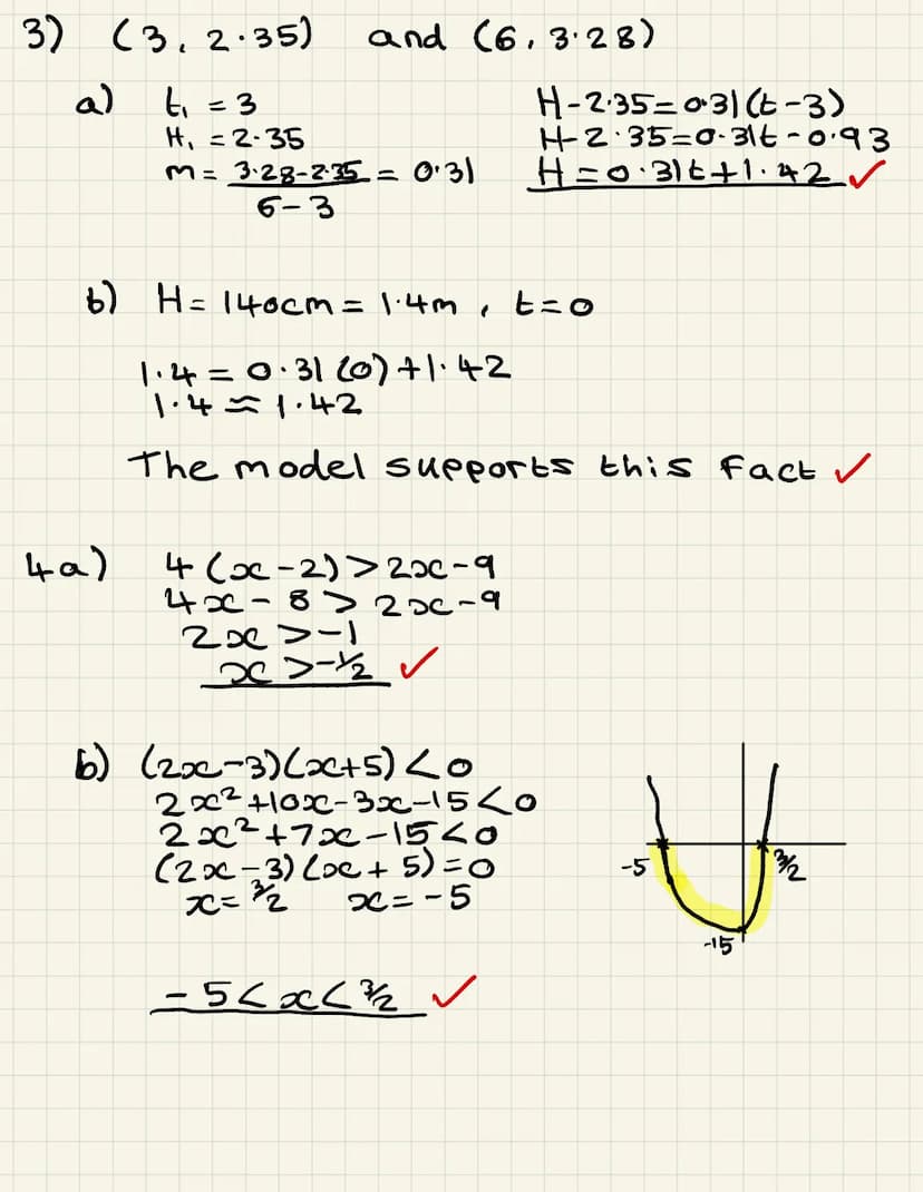 Name:
Score: 57/57
Strengths:
1.
Finding equation of a straight line
Points of intersection
Discriminant
Modelling
Inequalities
Area problem