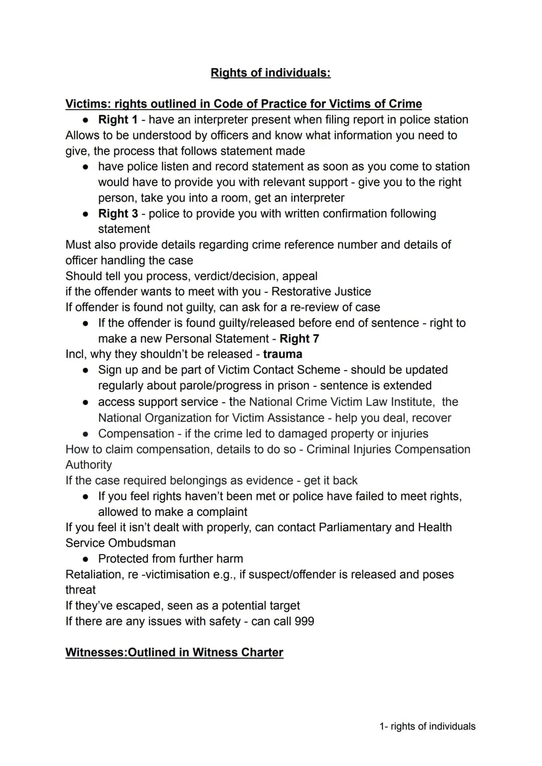 Victims' and Witnesses' Rights: Simple Guide for Kids