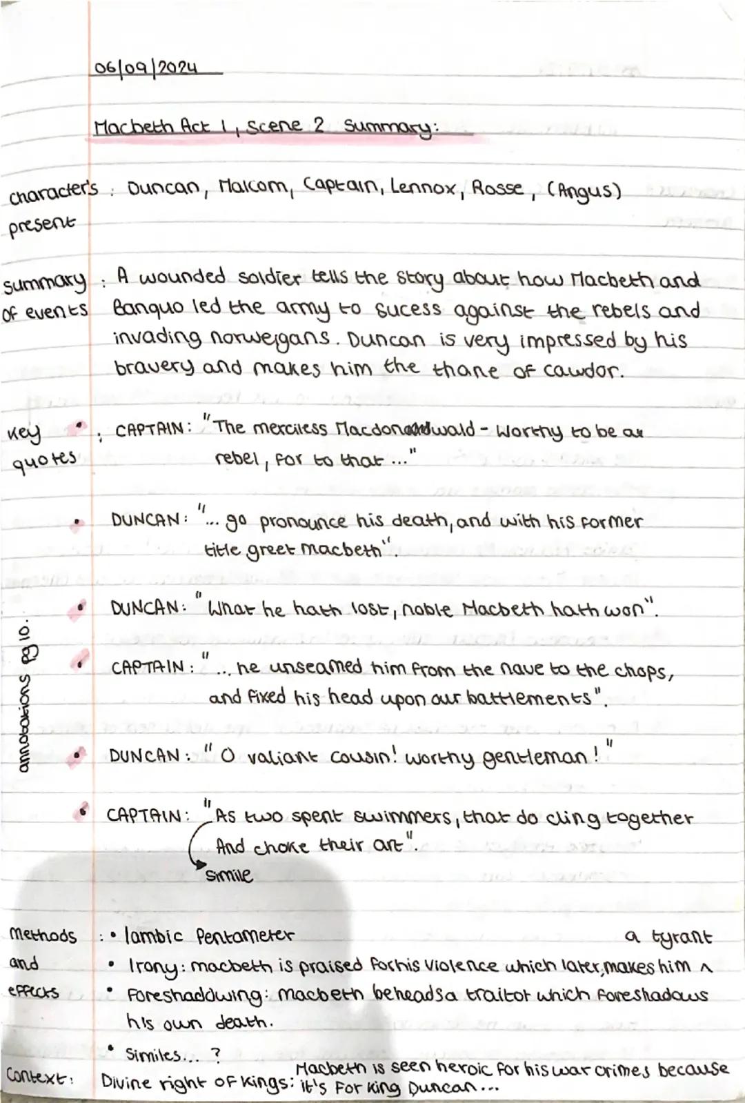 Macbeth Act 1 Scene 2 Summary