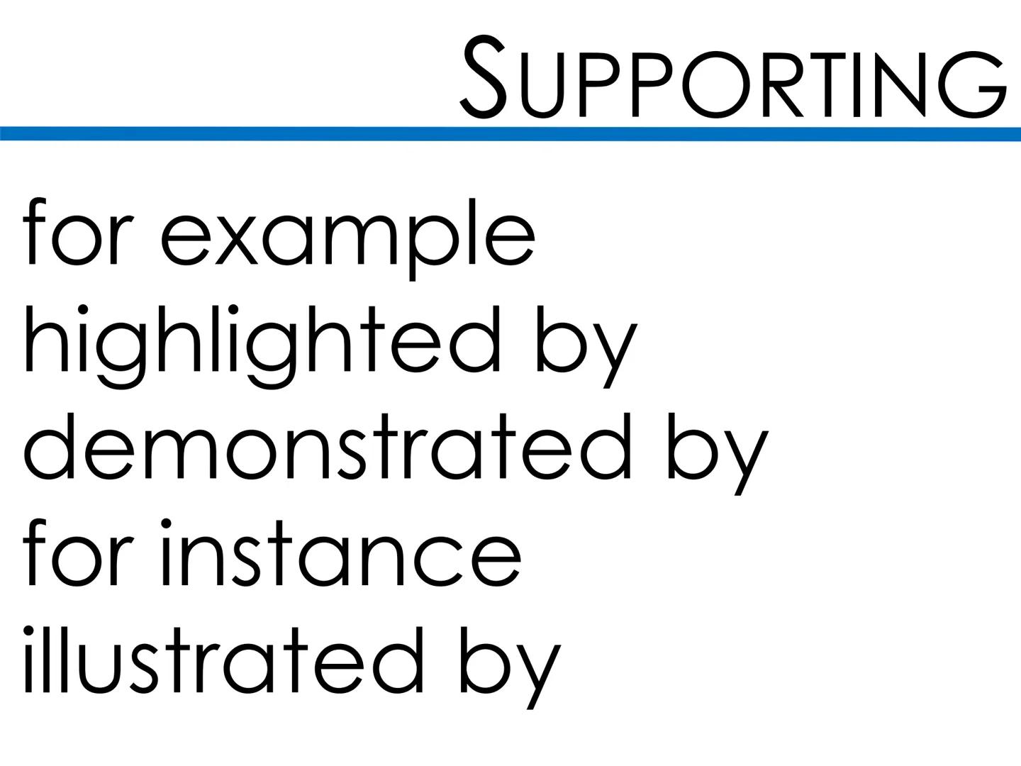 # CHANGE: DIRECTION

reversed diverted
overturned reinforced
undid developed
declining enhanced # EMPHASISE

important
crucial
vital
critica