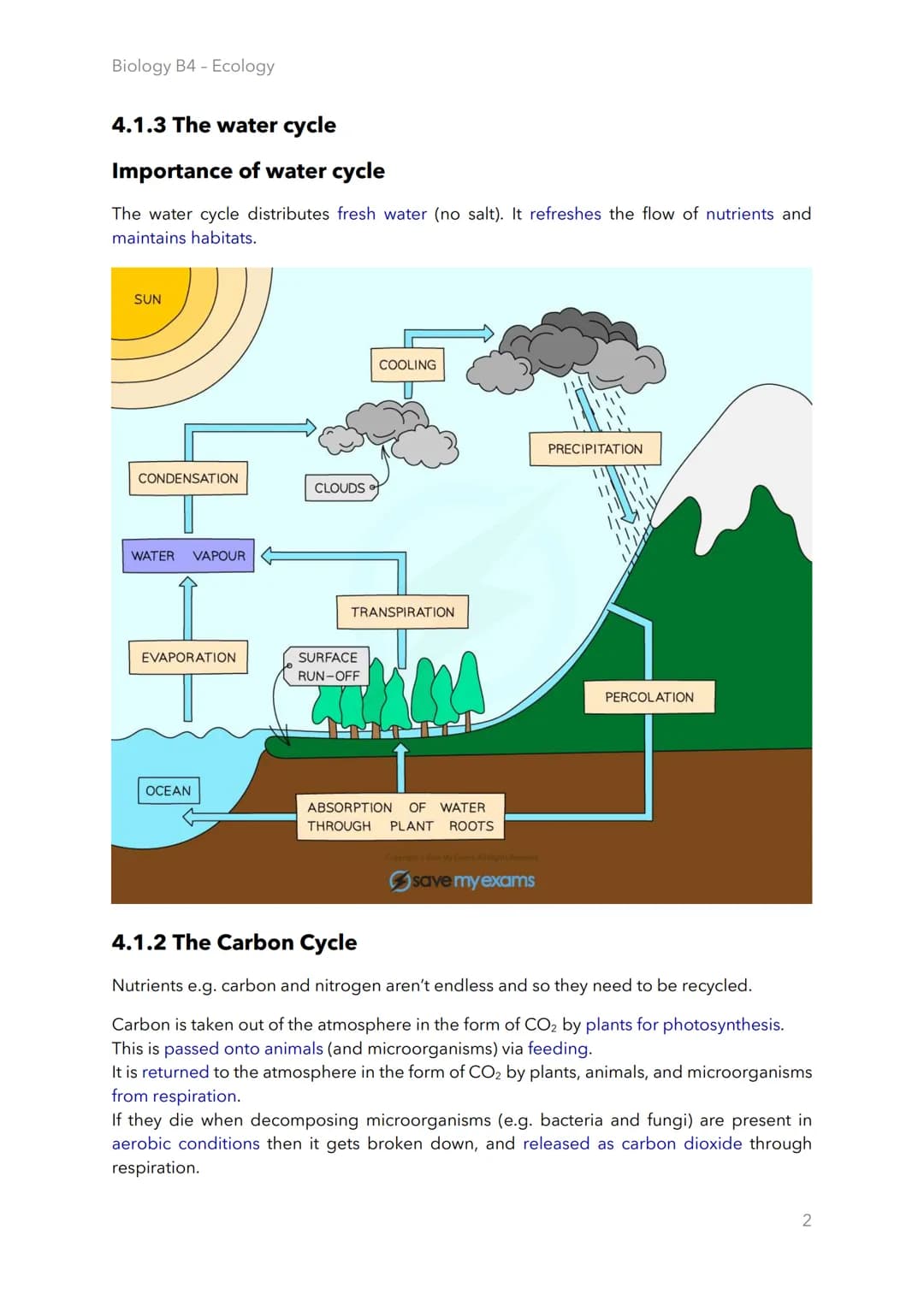 Biology B4 - Ecology
4.1.1 The cycling of materials
Microorganisms in Material Cycling
Material cycling
Material Cycling - breakdown and re-