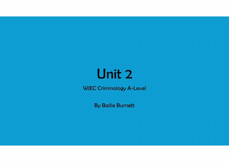 Know Unit 2 Criminology Coverall thumbnail