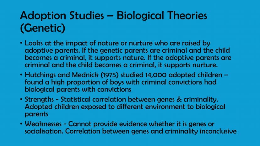Unit 2
WJEC Criminology A-Level
By Bailie Burnett Glossary
• AC 1.1 & 1.2 - Slide 3-5
• AC 2.1 (3.2) - Slide 6-14
.
.
•
AC 2.2 (3.2) - Slide