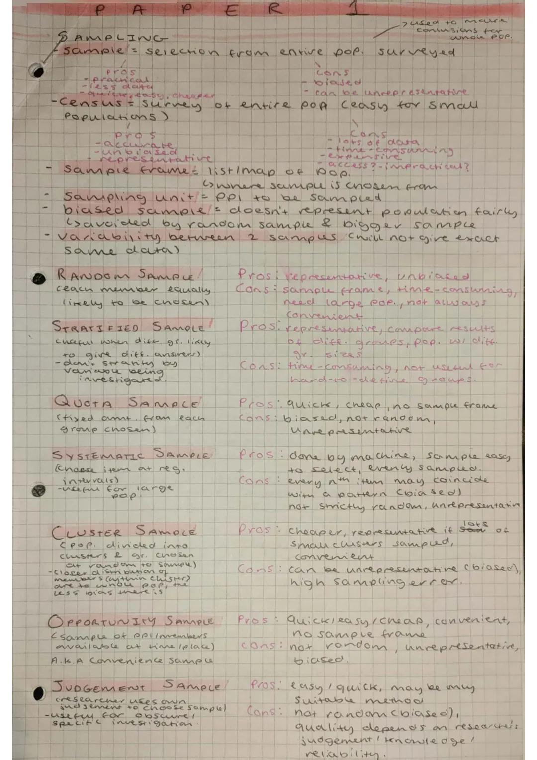 GCSE Statistics Edexcel: Easy Revision Notes and Past Papers PDF