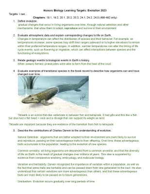 Know Biology Evolution Unit Test Guide thumbnail