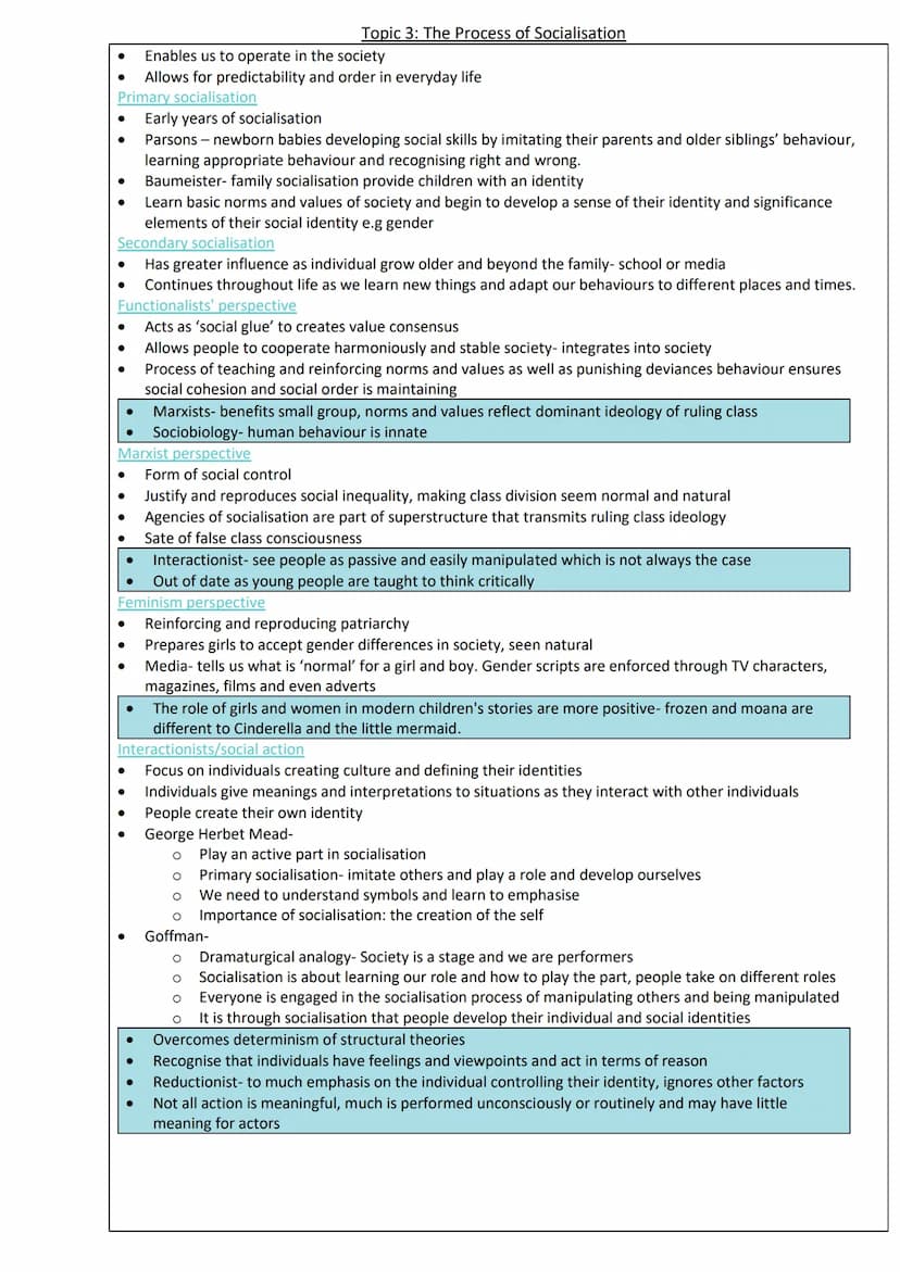 Culture and identity
Topic 1: the meaning and importance of culture - page 2
Topic 2: theoretical perspective of culture - page 3
Topic 3: t