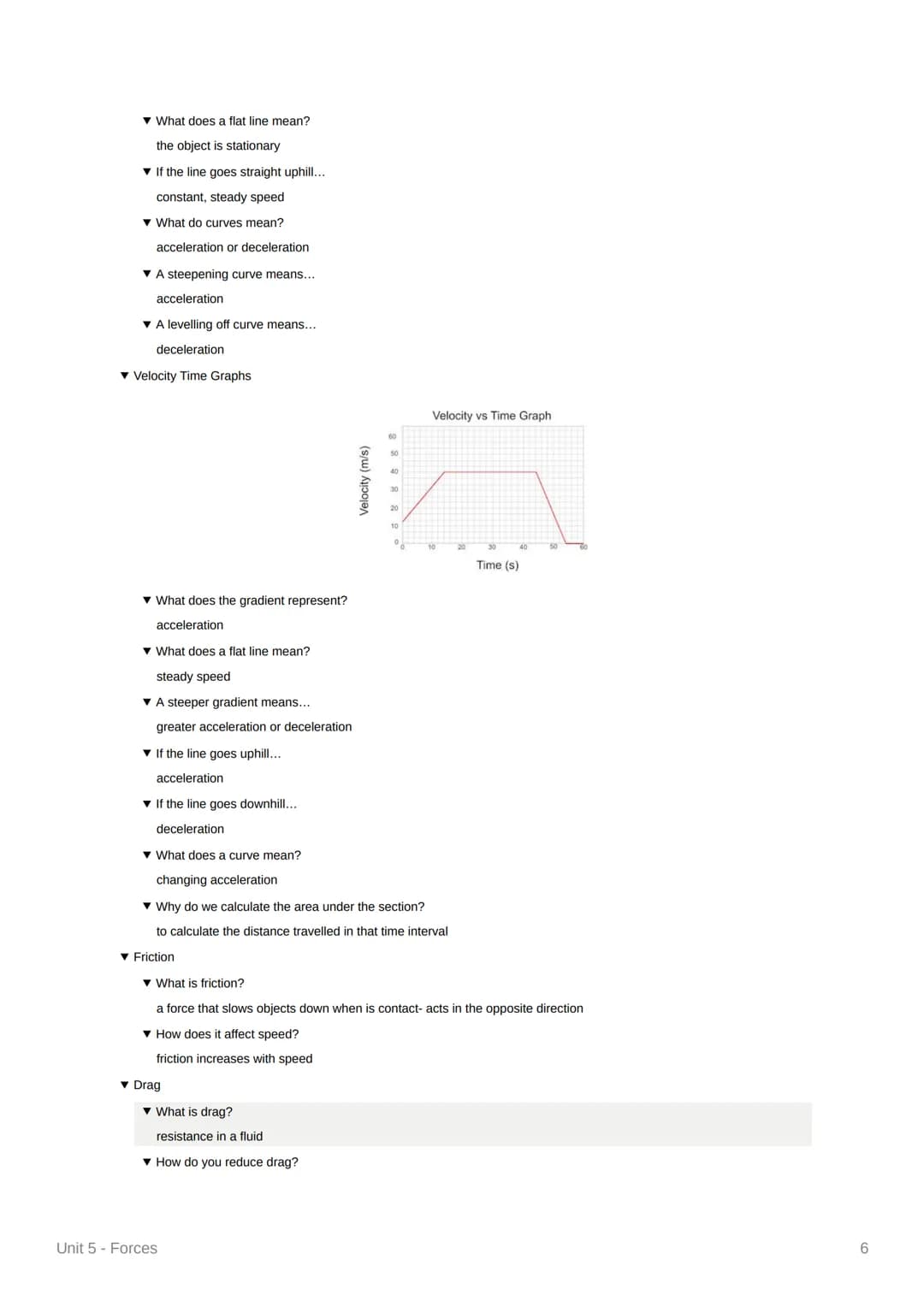 Unit 5 - Forces
Forces and their Interactions
▾ Vector and Scalar Quantities
What is a vector quantity?
a force that has magnitude and direc