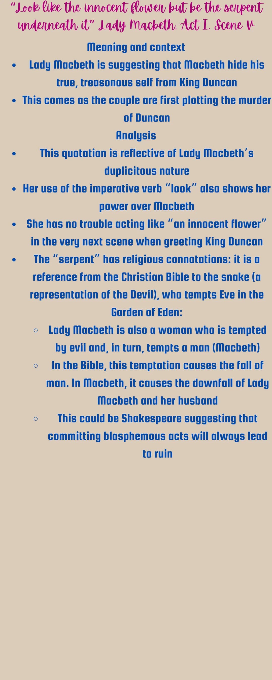 Macbeth
Below are all of the themes from
Macbeth, a Reason why Shakespeare
has done this, quotes from MB and how
it relates to the theme.
Am