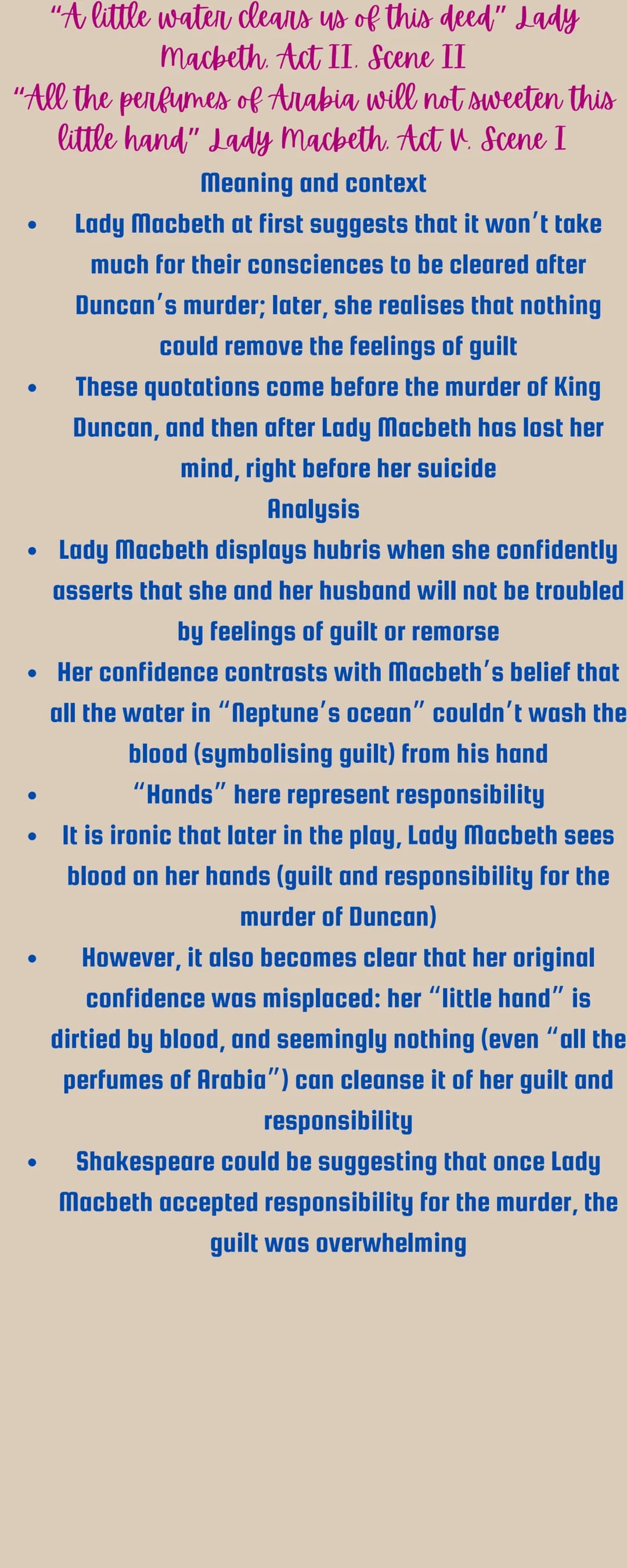 Macbeth
Below are all of the themes from
Macbeth, a Reason why Shakespeare
has done this, quotes from MB and how
it relates to the theme.
Am