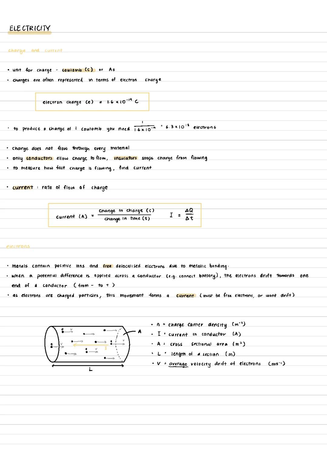 ALEVEL PHYSICS Conduction of Electricity