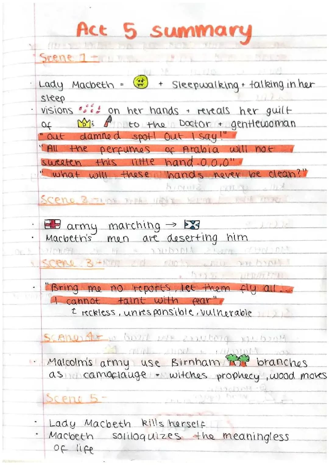 Macbeth Act 5 Summary & Quotes - Easy Quizlet & PDF Version!