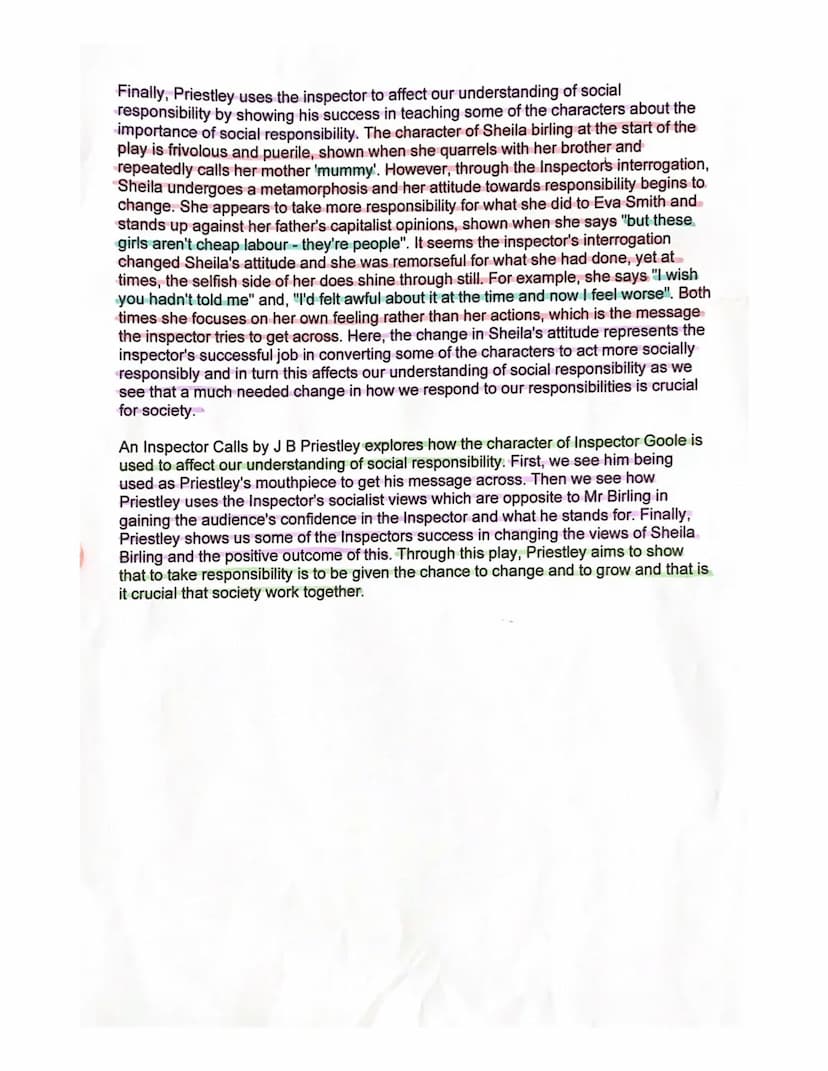 Choose a play in which there is a character who is important in
relation to the theme of the play.
Referring to appropriate techniques, expl
