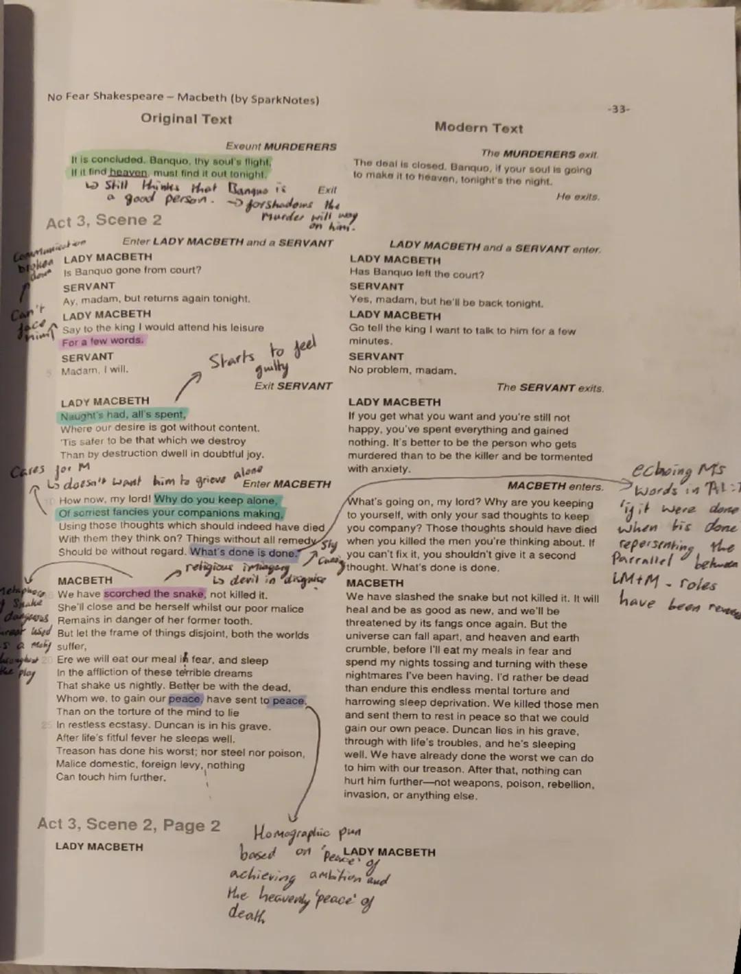 No Fear Shakespeare - Macbeth (by SparkNotes)
Original Text
Exeunt MURDERERS
It is concluded. Banquo, thy soul's flight,
If it find heaven, 