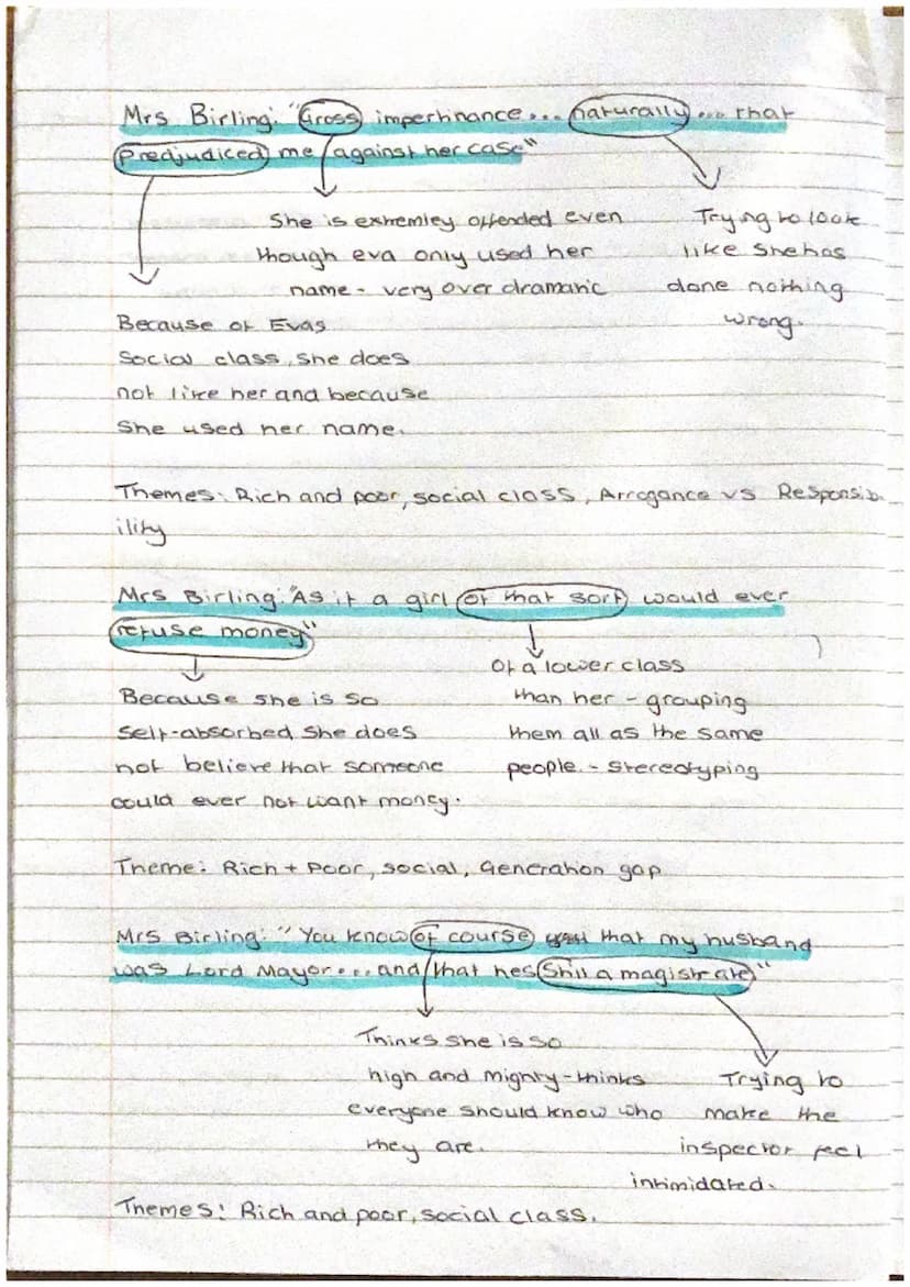 <h2 id="mrbirlingquotesanalysis">Mr Birling Quotes Analysis</h2>
<p>Mr Birling's condescending remarks to Edna, the maid, give us the first 