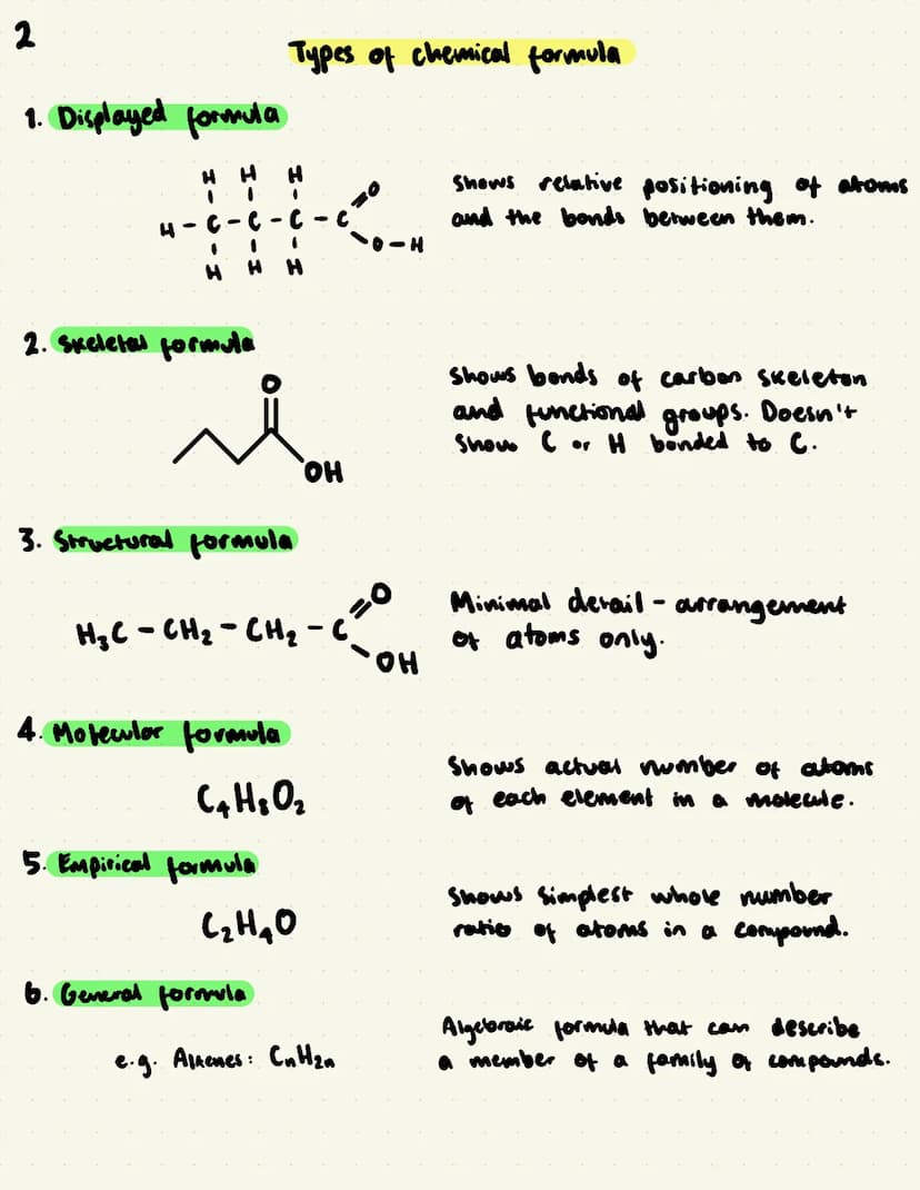 ORGANIC CHEMISTRY/ 2
1. Displayed formula
H
H
1
1
C-C-C
●
2. Skeletal formula
4
H H
محمد
Types of chemical formula
●
3. Structural formula
5