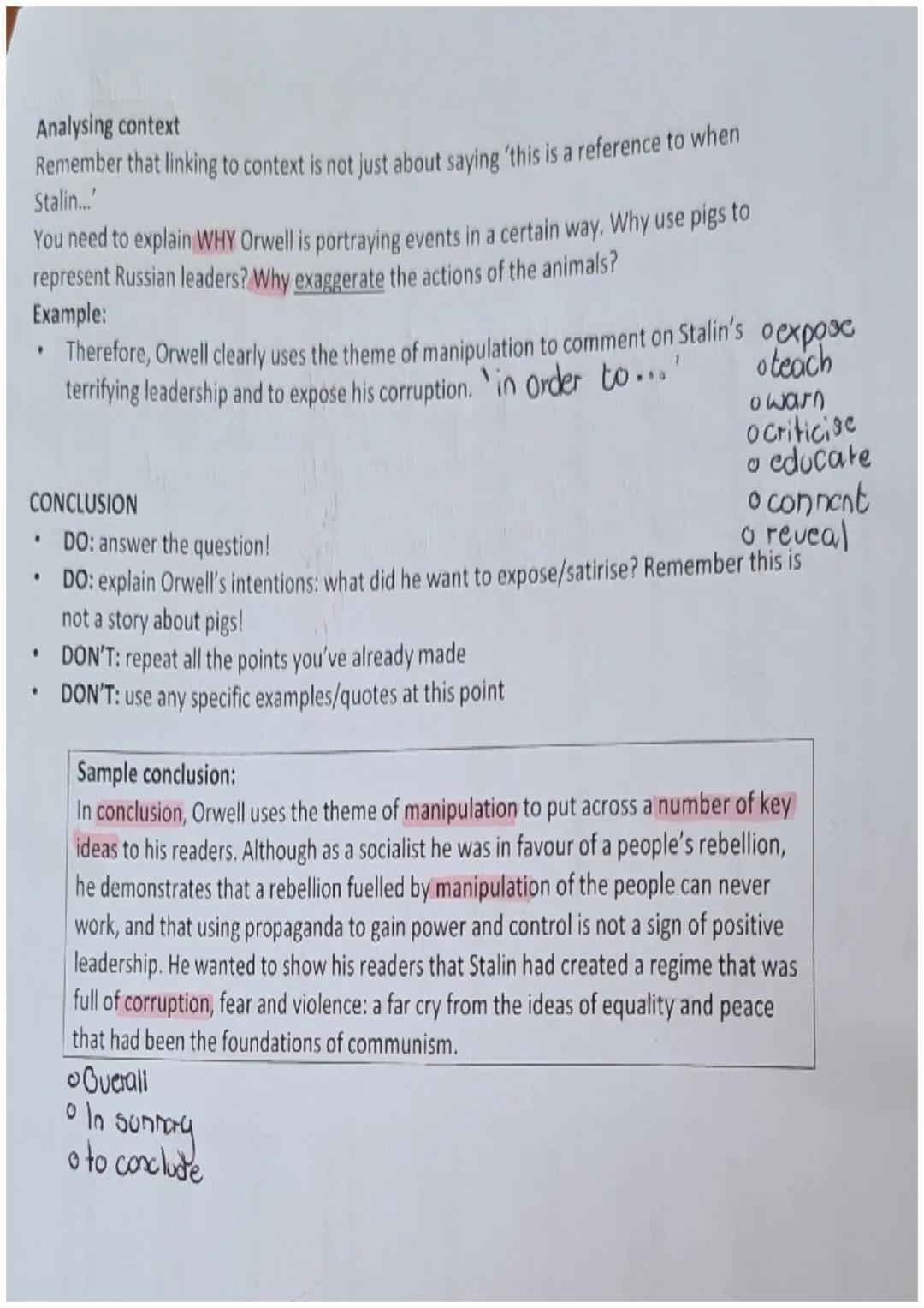 Animal Farm: key themes
In what ways are these themes revealed in the play? What is Orwell's message?
Power/Leadership/Corruption - Moscs, N