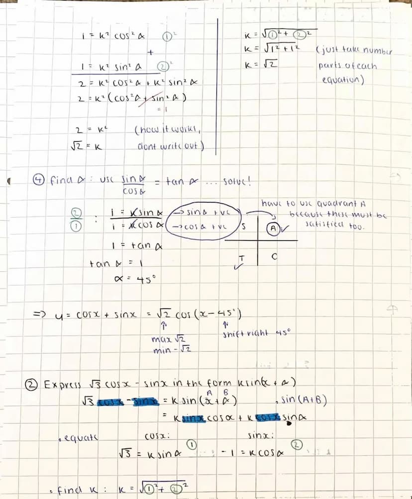 WAVE FUNCTION
Any combination of sine and cosing functions can be written in the form:
ksin (x²x) OR K COS (x + x)
↑
↑
amplituck
horizontal
