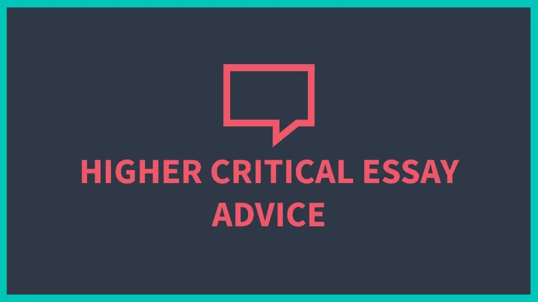 Top Tips for Writing Higher English Essays: Analyzing Quotes and Taking an Evaluative Stance