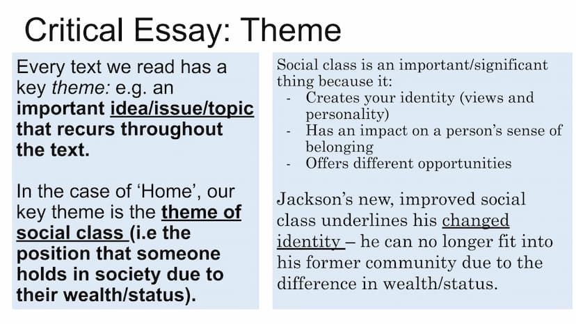 ㄷ
HIGHER CRITICAL ESSAY
ADVICE 66
The wording of the essay question
is important.
2 HIGHER ENGLISH
CRITICAL ESSAY
MARKING CRITERIA
How well 