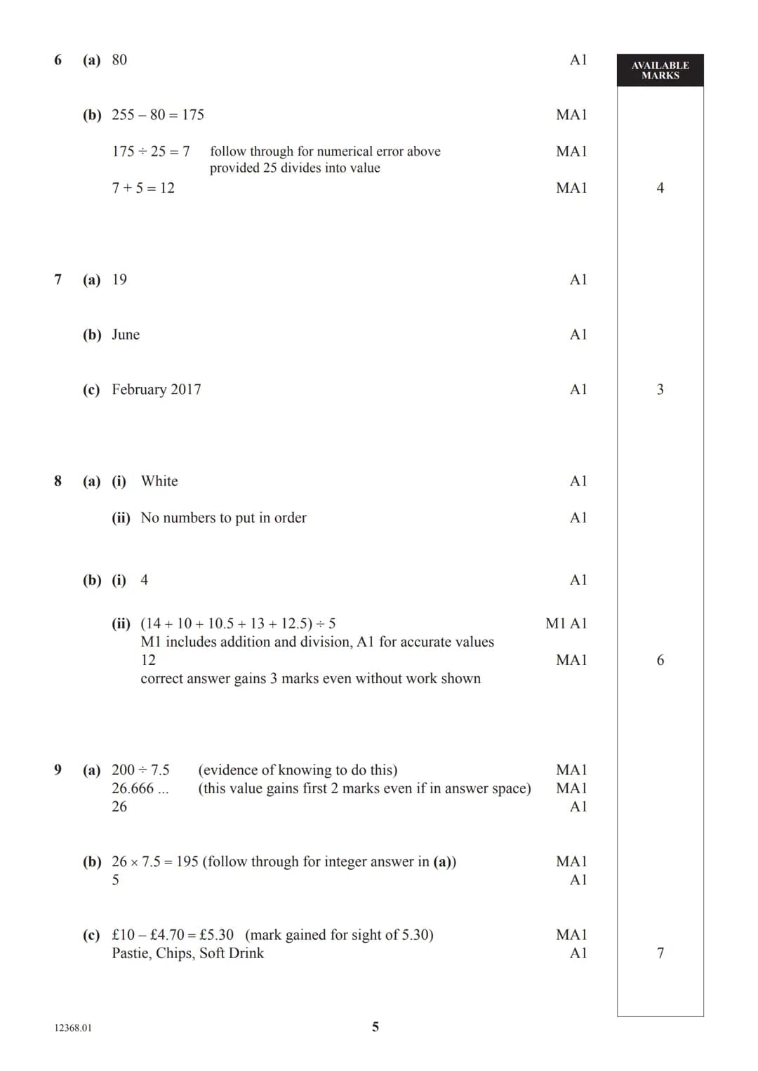 cea
Rewarding Learning
General Certificate of Secondary Education
Mathematics
Unit M1
(With calculator)
Foundation Tier
[GMC11]
Assessment
T