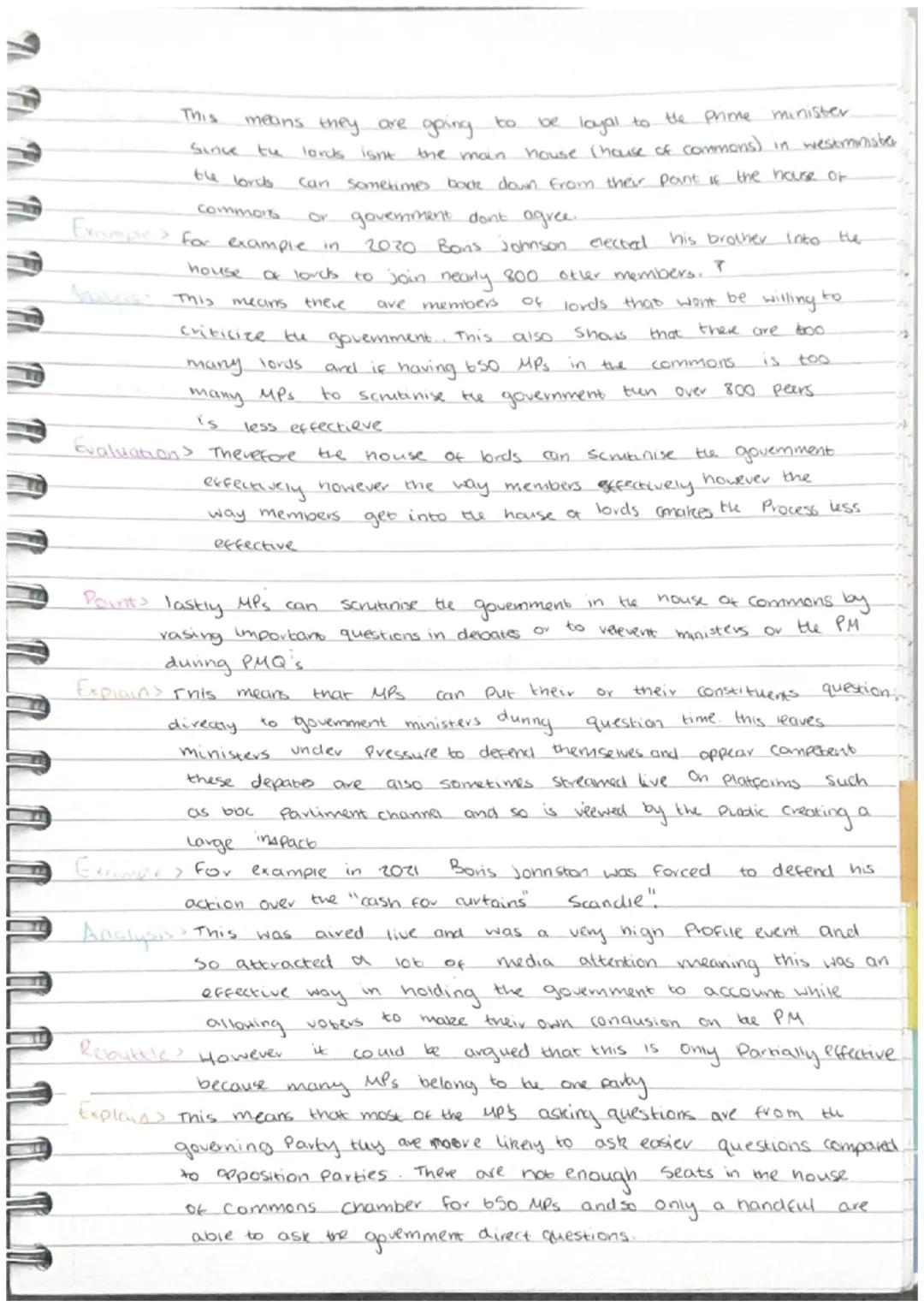 # Holding the gou to account.

Intro Parliamentary scruitry is when the memners of parliment Critisise
and hold the gouemment to account ove