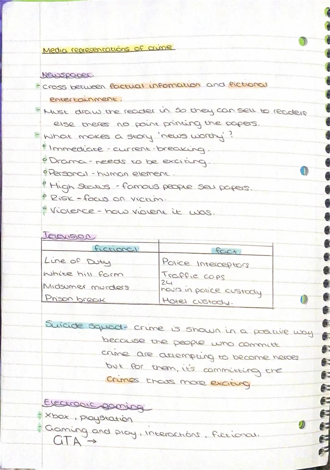 media representations of crime
