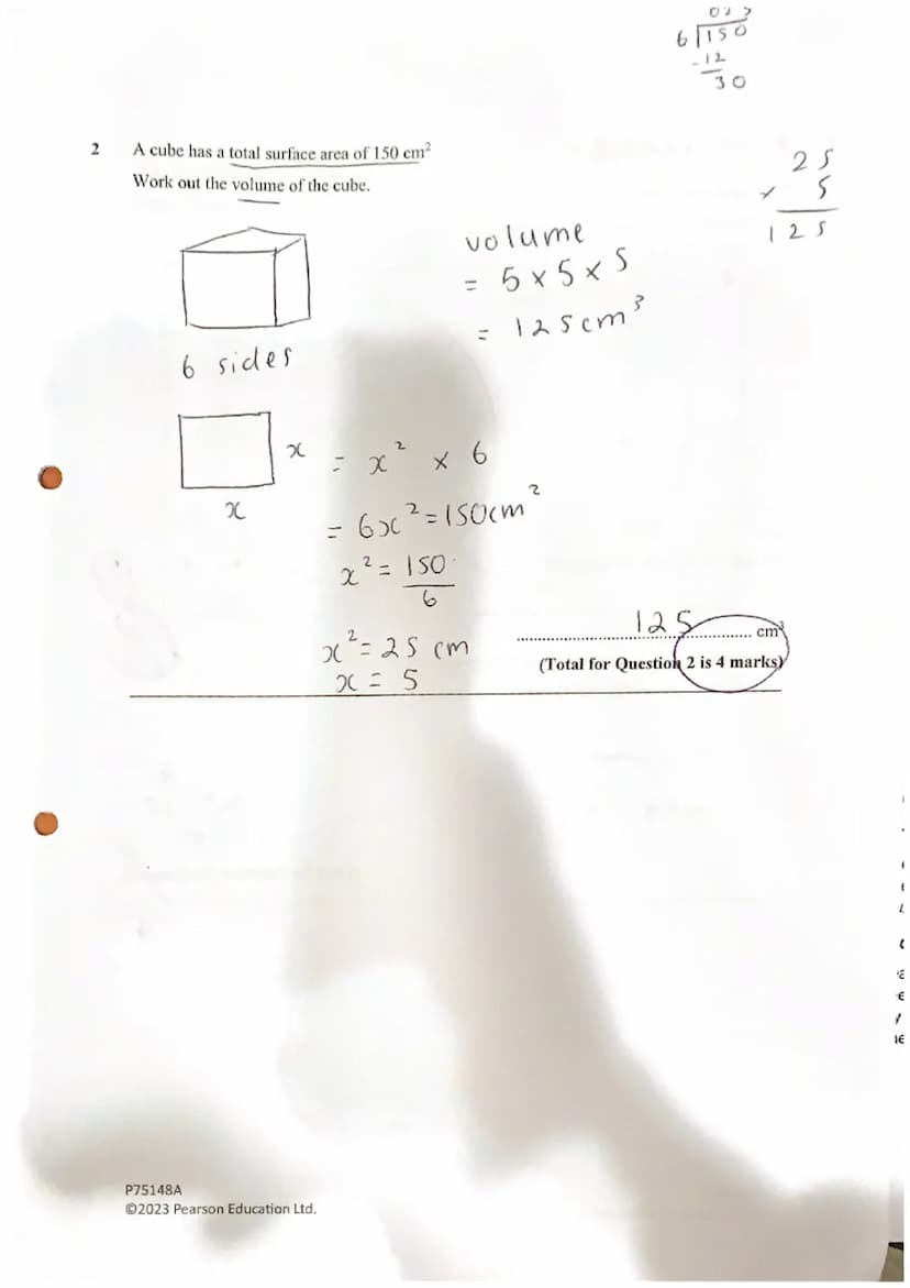 O
10
Year 11 Higher
Mock Paper 1
Friday 8th December
Name: Iqra Taimur
Teacher name: Miss Roberts
Total marks
28/38
45 minutes
P75148A
Ⓒ2023