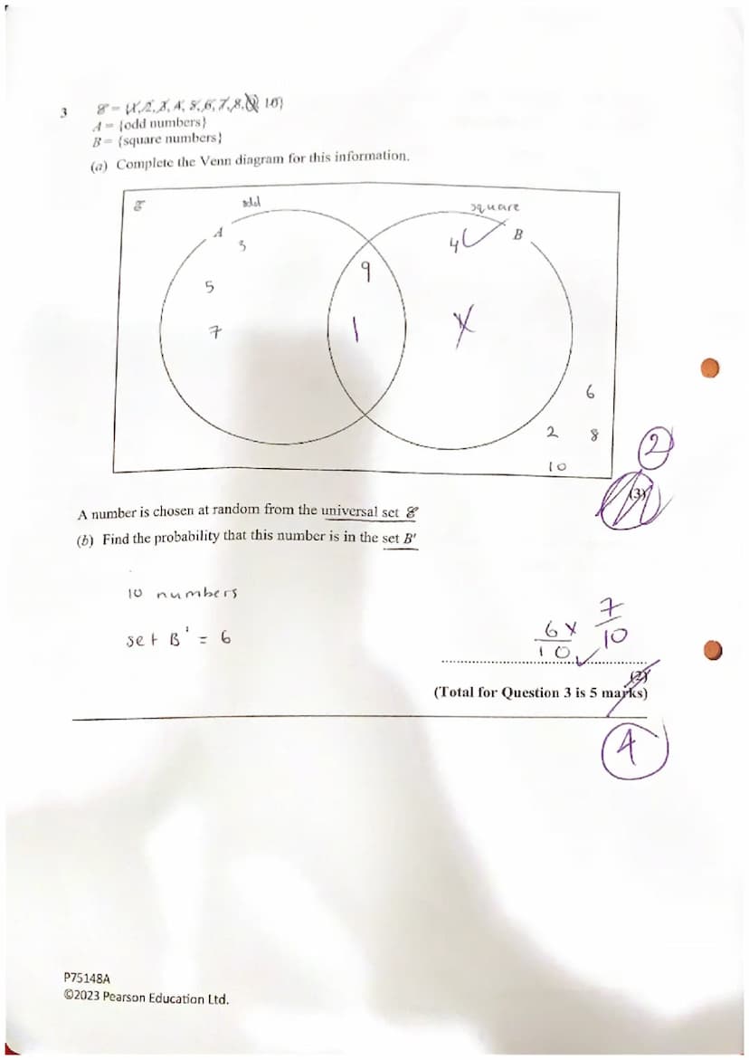 O
10
Year 11 Higher
Mock Paper 1
Friday 8th December
Name: Iqra Taimur
Teacher name: Miss Roberts
Total marks
28/38
45 minutes
P75148A
Ⓒ2023