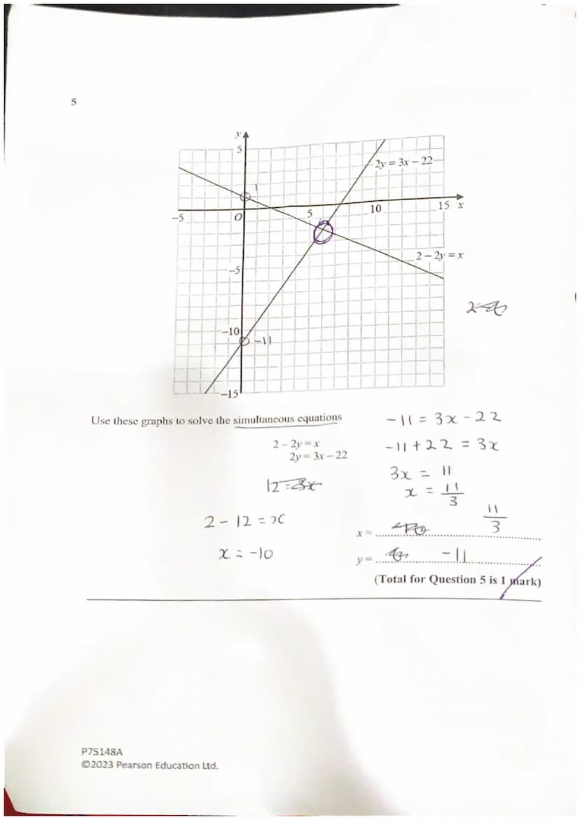 O
10
Year 11 Higher
Mock Paper 1
Friday 8th December
Name: Iqra Taimur
Teacher name: Miss Roberts
Total marks
28/38
45 minutes
P75148A
Ⓒ2023