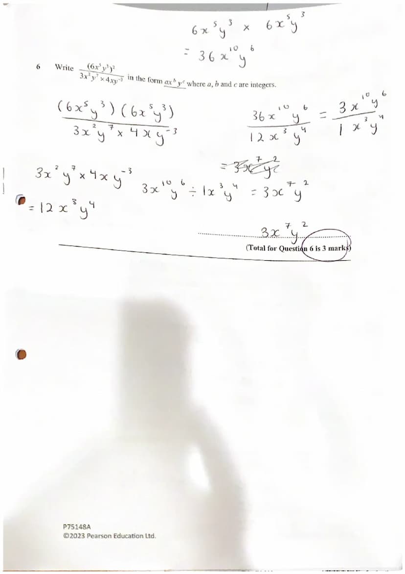 O
10
Year 11 Higher
Mock Paper 1
Friday 8th December
Name: Iqra Taimur
Teacher name: Miss Roberts
Total marks
28/38
45 minutes
P75148A
Ⓒ2023