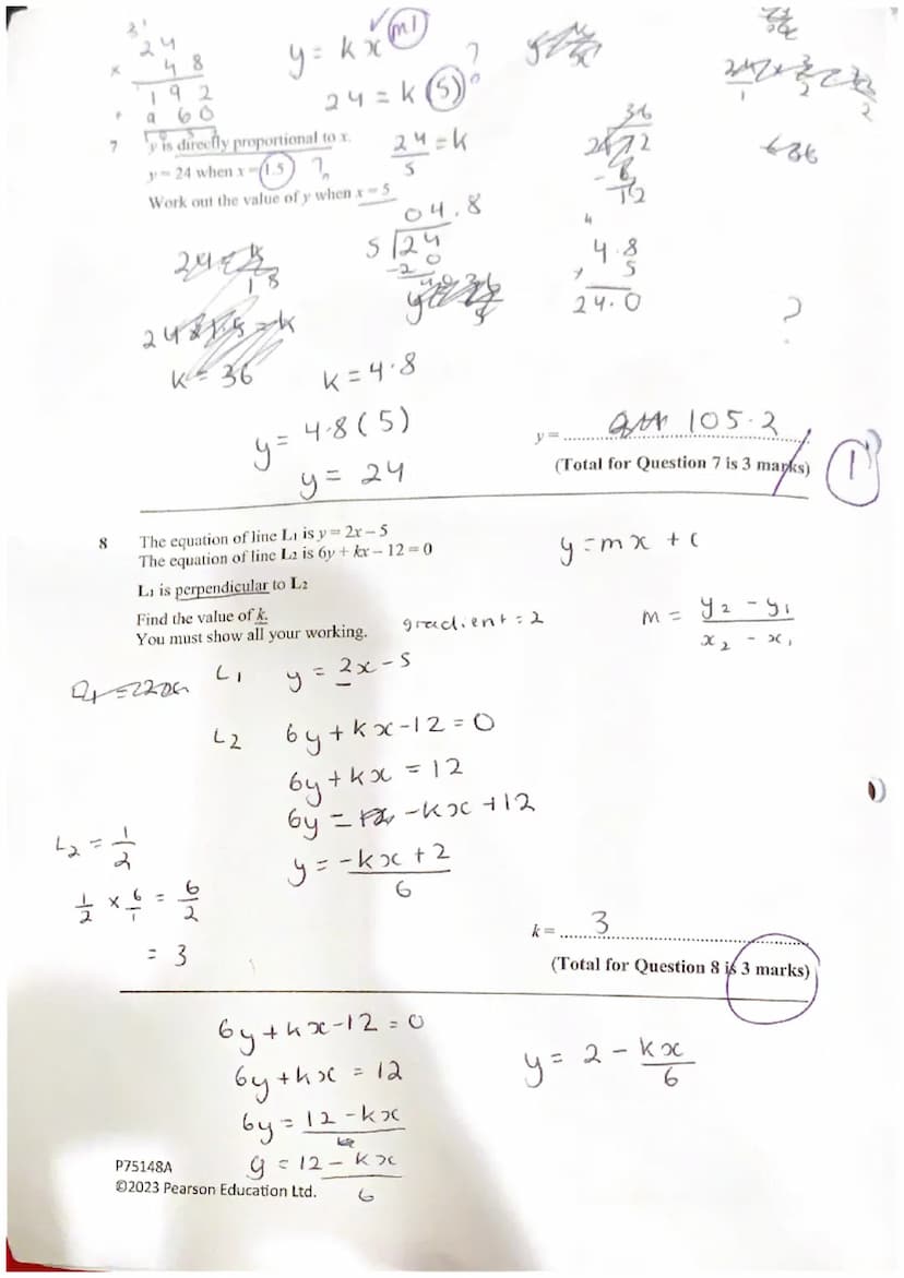 O
10
Year 11 Higher
Mock Paper 1
Friday 8th December
Name: Iqra Taimur
Teacher name: Miss Roberts
Total marks
28/38
45 minutes
P75148A
Ⓒ2023