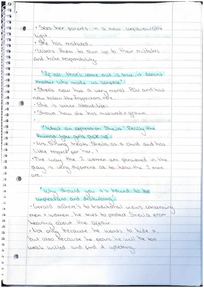 1
"
Survivors / died first).
•As the Titanic is destined to sink, so too is
• Birlings ideology, under the Inspector's interrogation.
Usinka