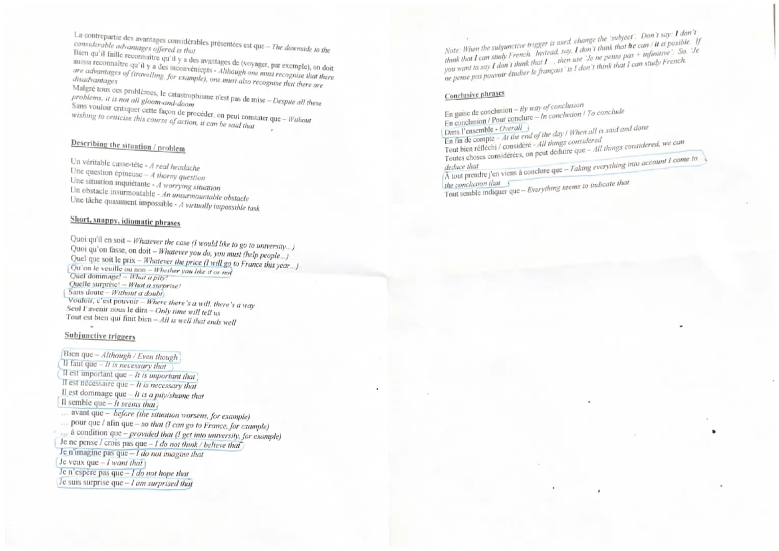 Expressions Françaises
Introduction
Tout d'abord -First of all
Premièrement -Firstly
Pour commencer- To start off with
Personal opinions
A m