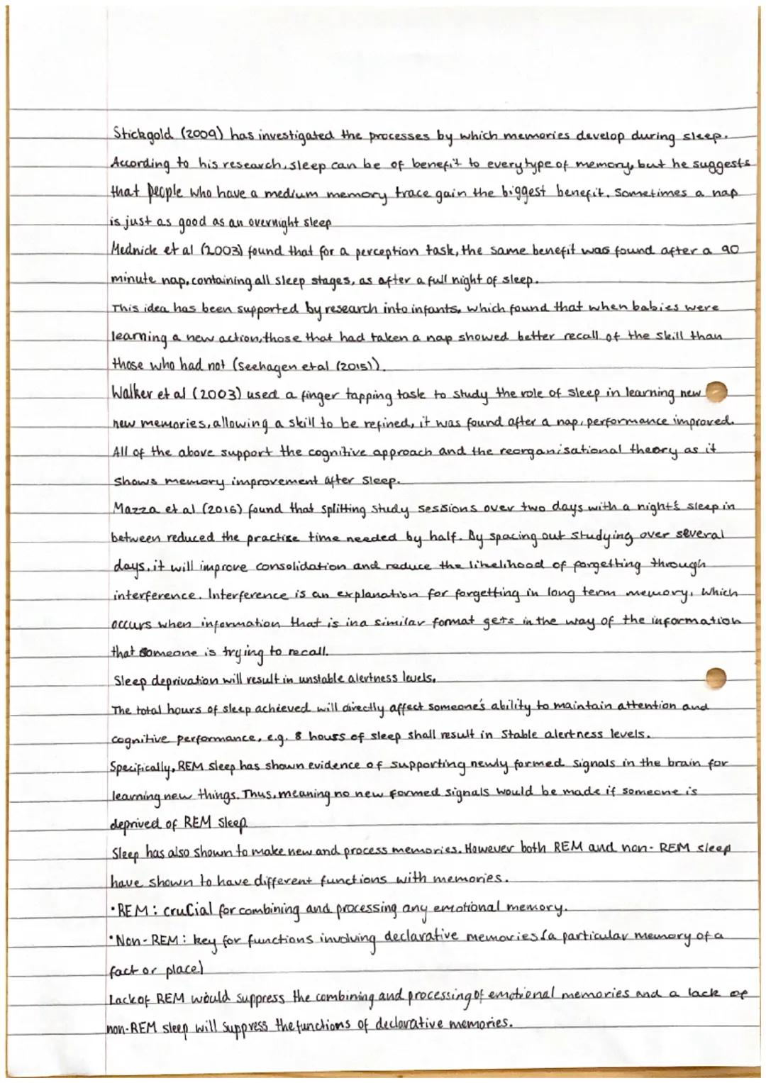 # Cognitive Approach Sleep and Dreams.

The cognitive approach to psychology explains behaviour in terens of beliefs and schemas.
and sees t