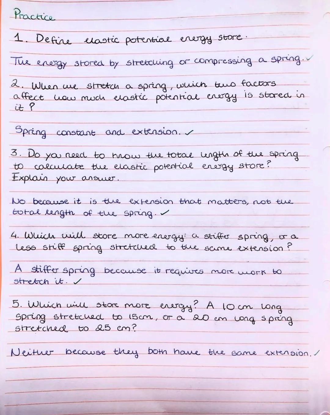 Physics
Elastic potentive energy_-_-
O
Stretching springs –
Force applied elastic potential.
Compression or extension will increase the ener