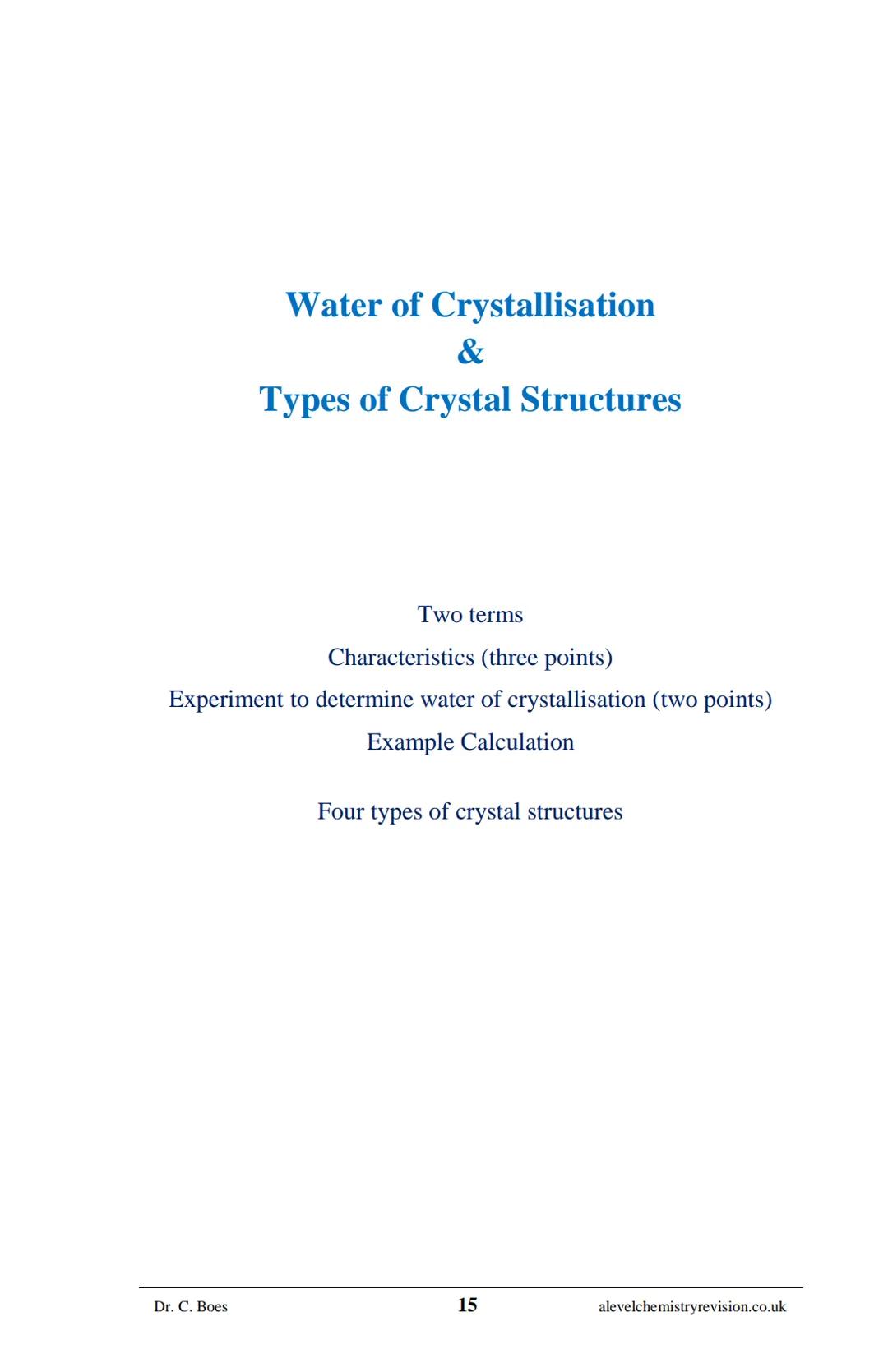 A-LEVEL CHEMISTRY
FLASH NOTES
AQA Year 1 and AS
Free Sample!
Dr C. Boes
Condensed Revision Notes (Flashcards) for a
Successful Exam Preparat