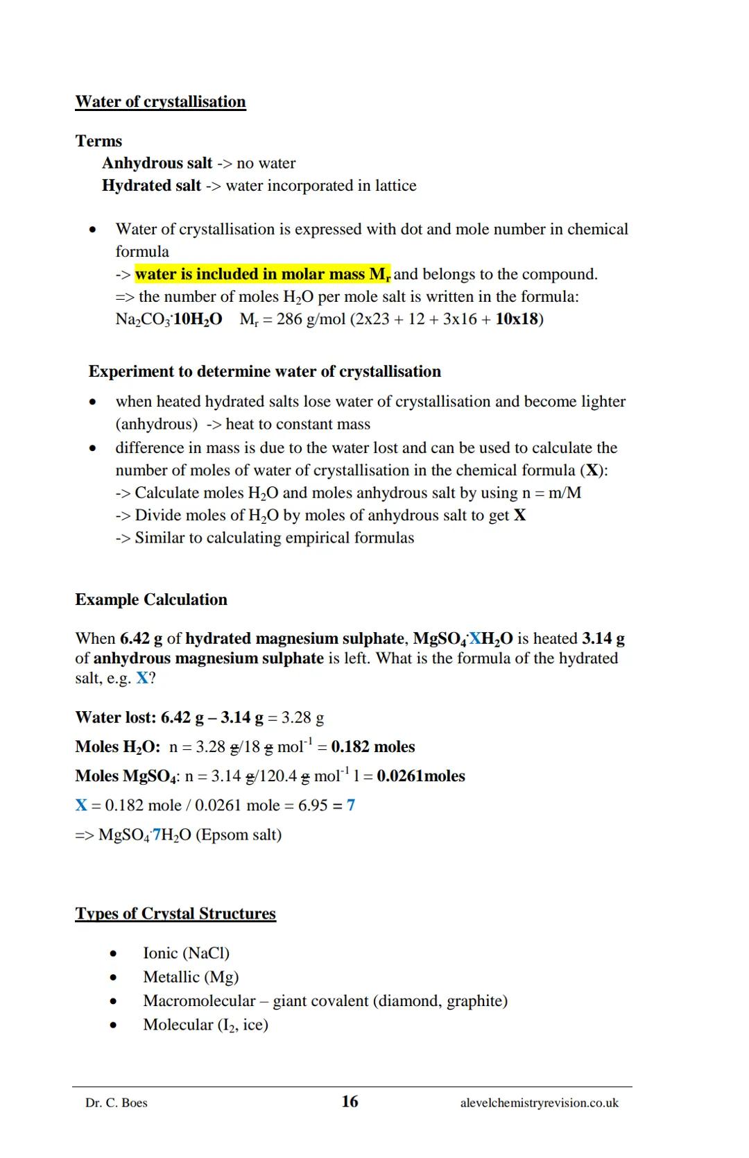 A-LEVEL CHEMISTRY
FLASH NOTES
AQA Year 1 and AS
Free Sample!
Dr C. Boes
Condensed Revision Notes (Flashcards) for a
Successful Exam Preparat