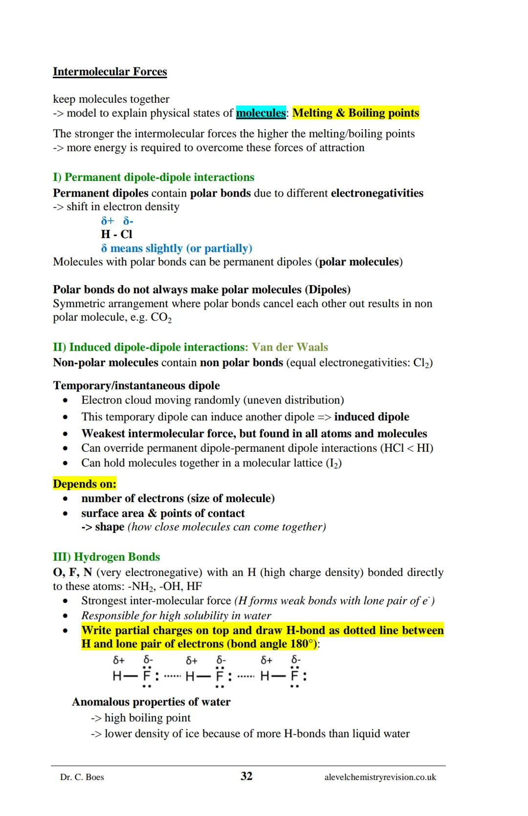 A-LEVEL CHEMISTRY
FLASH NOTES
AQA Year 1 and AS
Free Sample!
Dr C. Boes
Condensed Revision Notes (Flashcards) for a
Successful Exam Preparat