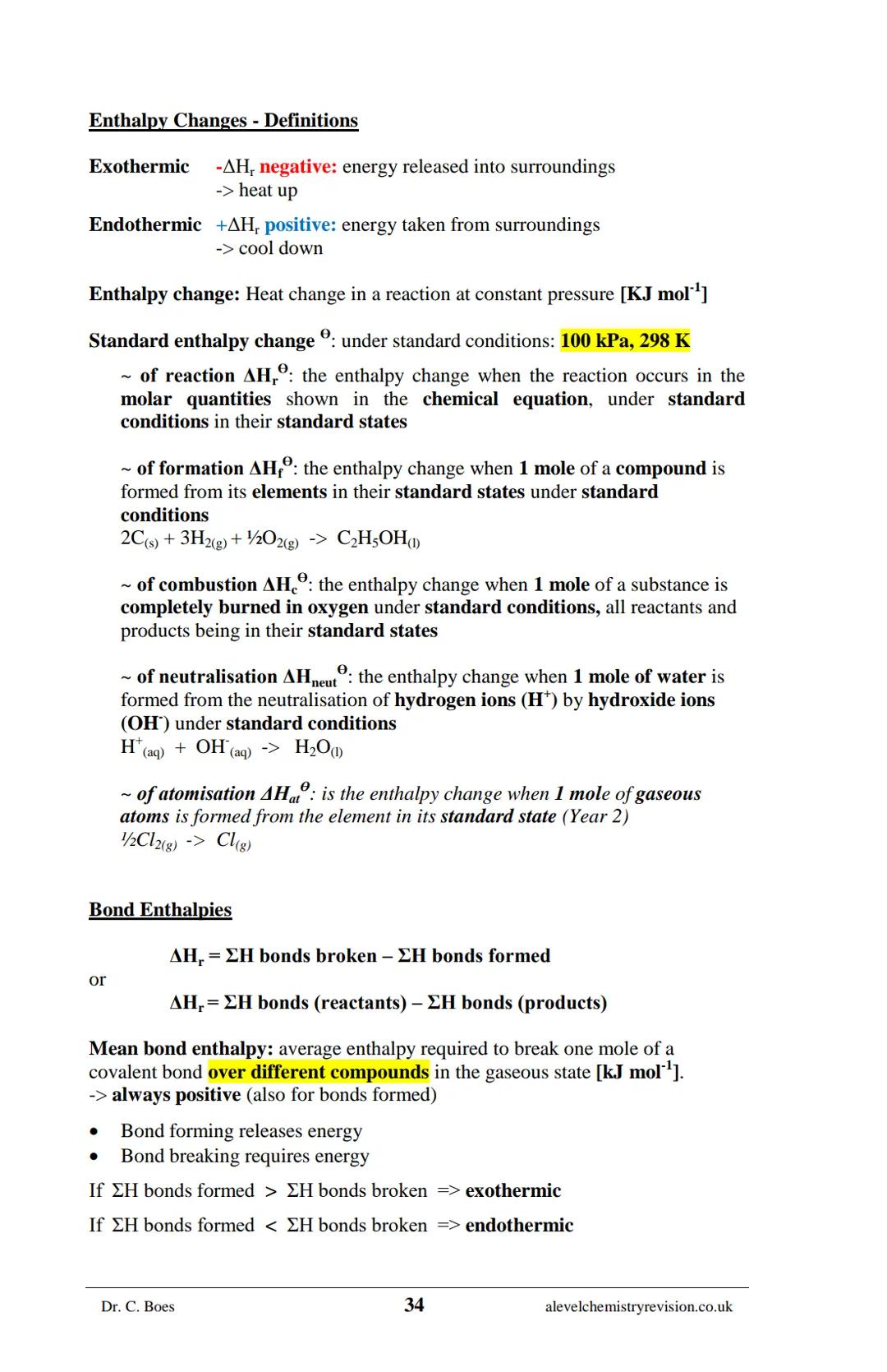 A-LEVEL CHEMISTRY
FLASH NOTES
AQA Year 1 and AS
Free Sample!
Dr C. Boes
Condensed Revision Notes (Flashcards) for a
Successful Exam Preparat