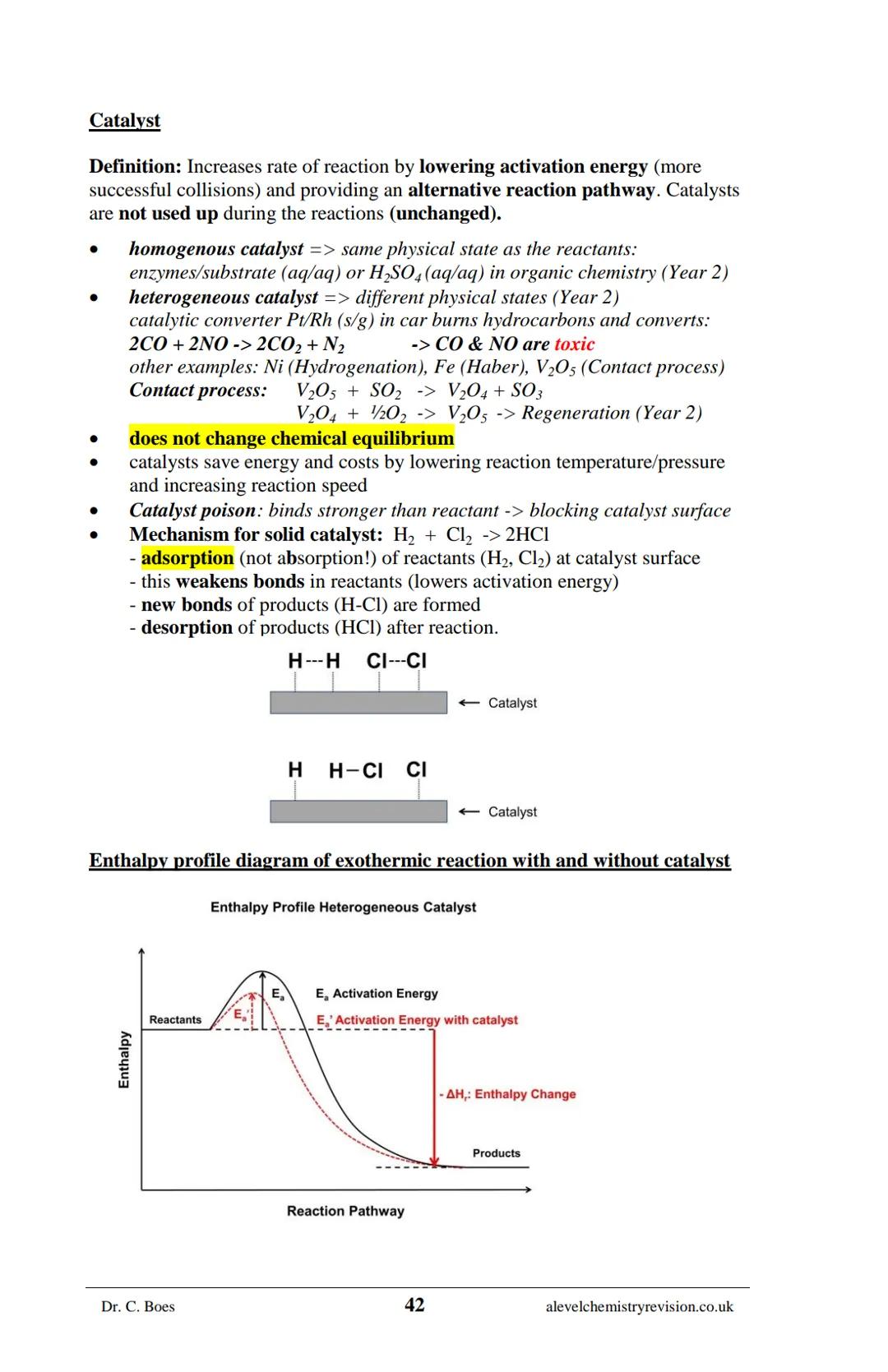 A-LEVEL CHEMISTRY
FLASH NOTES
AQA Year 1 and AS
Free Sample!
Dr C. Boes
Condensed Revision Notes (Flashcards) for a
Successful Exam Preparat